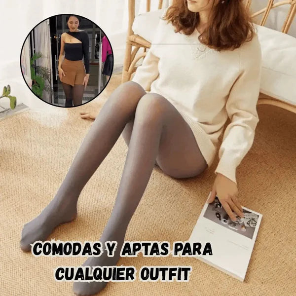 2X1 Pantys Efecto Piel | Con Polar Talla unica expandible